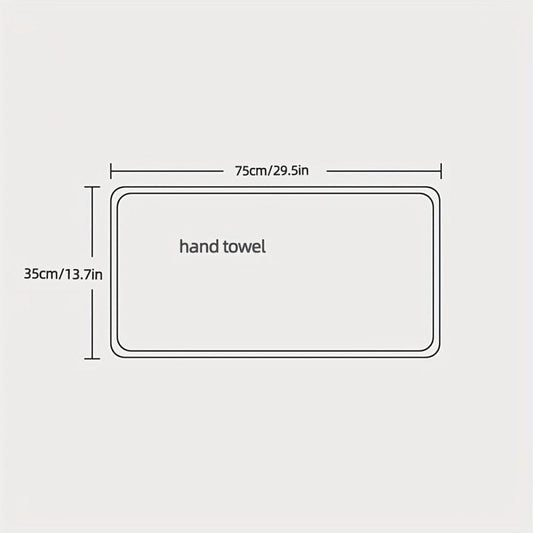 Soft Coral Fleece Hand Towel for Home Bathroom