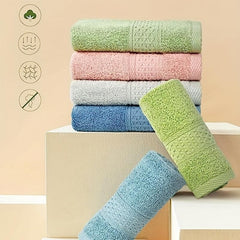 6pcs Cotton Wash Cloths Face Cloths Set Highly Absorbent 13x13in