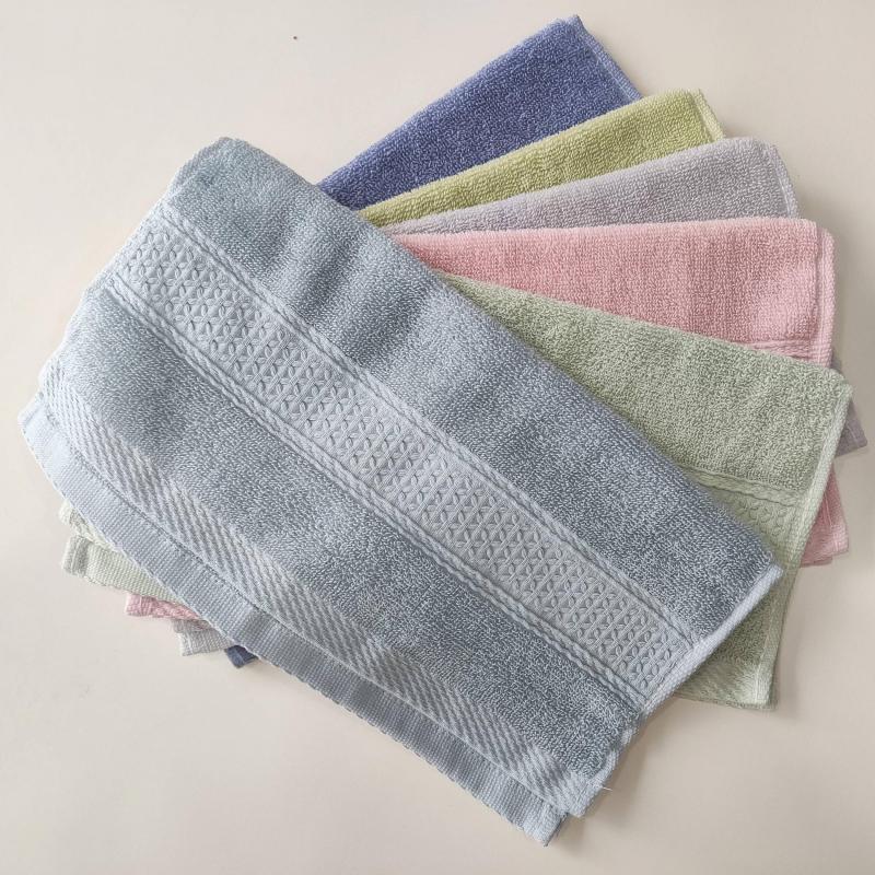 6pcs Cotton Wash Cloths Face Cloths Set Highly Absorbent 13x13in