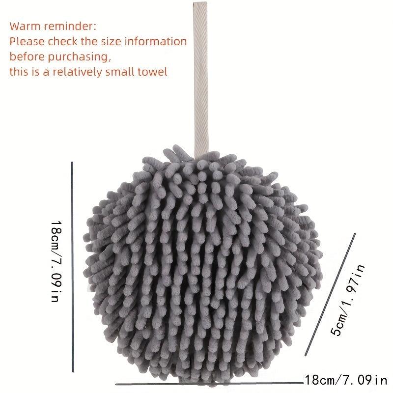 Chenille Hanging Towel Ball for Quick Drying Hands