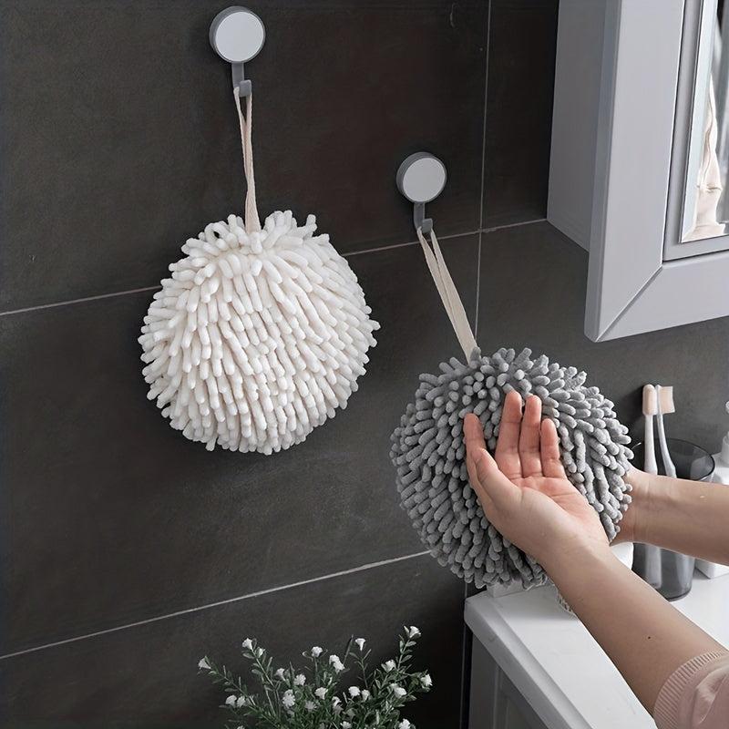 Chenille Hanging Towel Ball for Quick Drying Hands