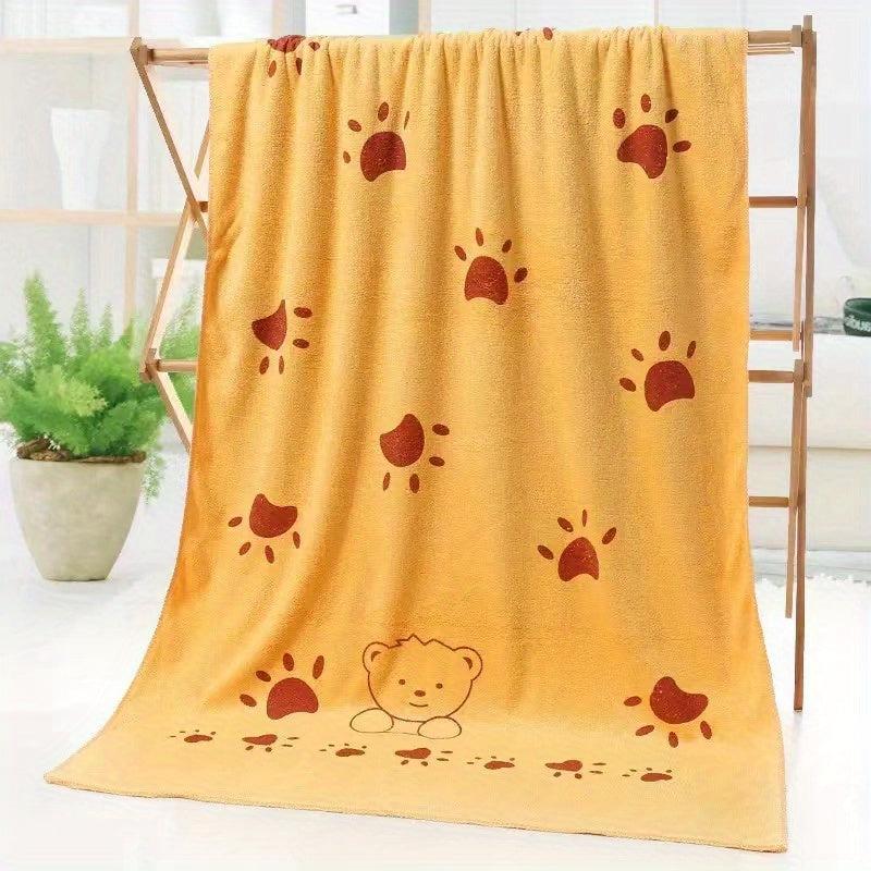 Cartoon Pattern Bath Towel Microfiber Soft Absorbent Quick Dry Towel