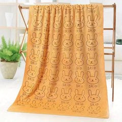Cartoon Pattern Bath Towel Microfiber Soft Absorbent Quick Dry Towel