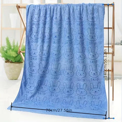 Cartoon Pattern Bath Towel Microfiber Soft Absorbent Quick Dry Towel