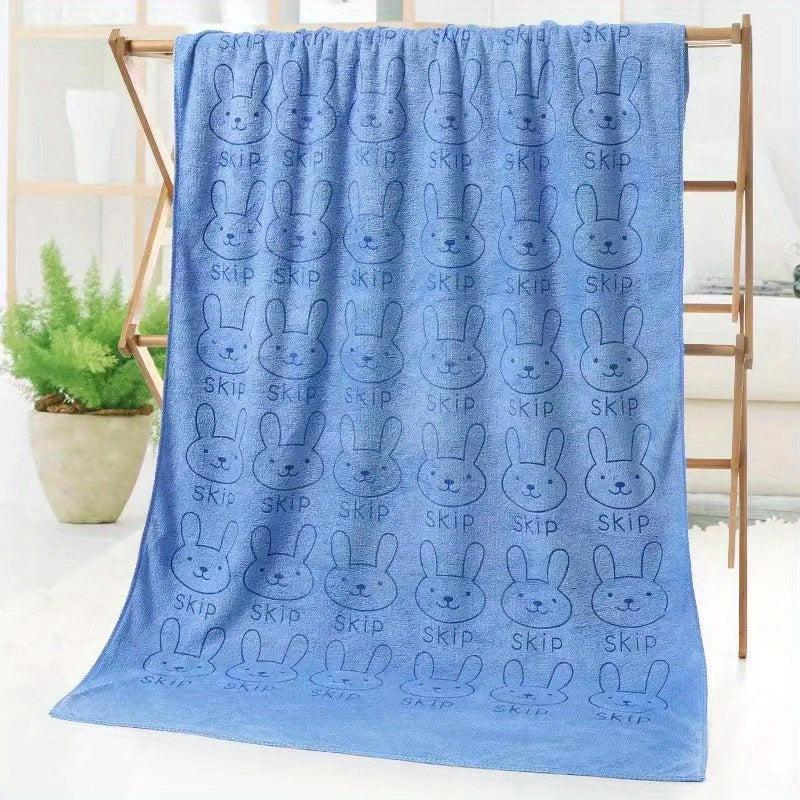 Cartoon Pattern Bath Towel Microfiber Soft Absorbent Quick Dry Towel