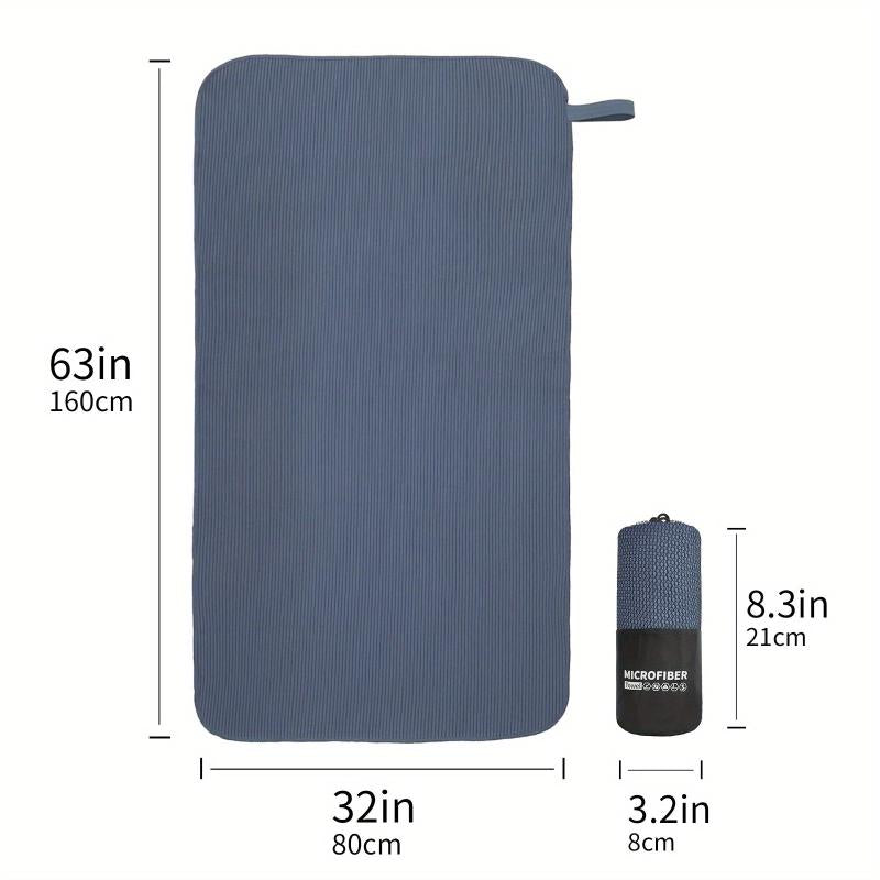2pcs Quick Drying Microfiber Beach Towel with Mesh Bag