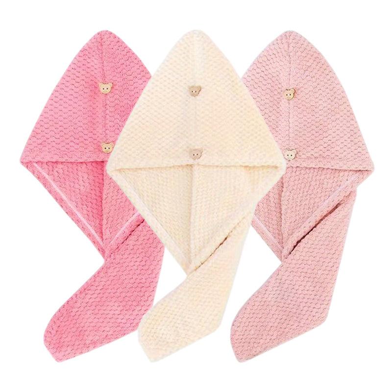 3pcs Microfiber Hair Towel Wrap for Women Quick Drying Cap