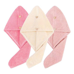3pcs Microfiber Hair Towel Wrap for Women Quick Drying Cap