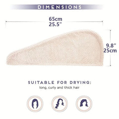 3pcs Microfiber Hair Towel Wrap for Women Quick Drying Cap