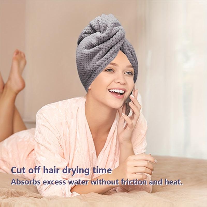 3pcs Microfiber Hair Towel Wrap for Women Quick Drying Cap