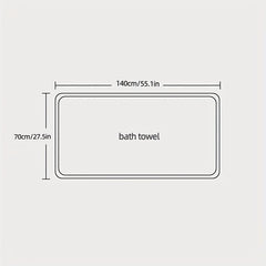 Extra Thick Non-Embroidered Bath Towel Orange Light - 70x55in