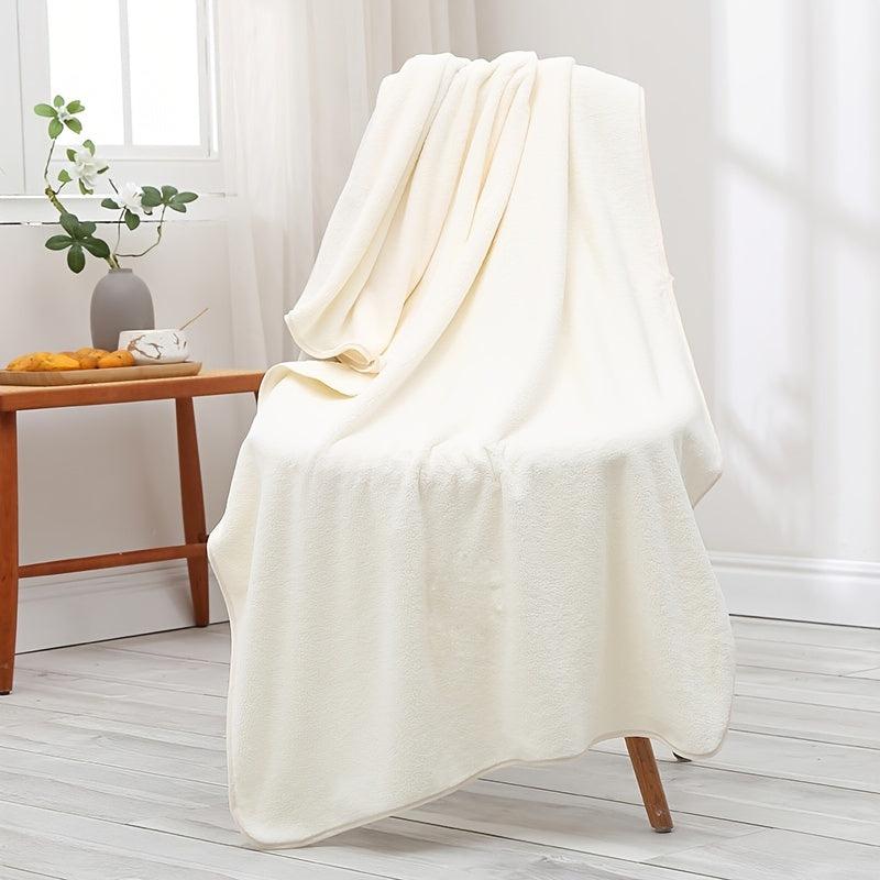 Extra Thick Non-Embroidered Bath Towel Orange Light - 70x55in