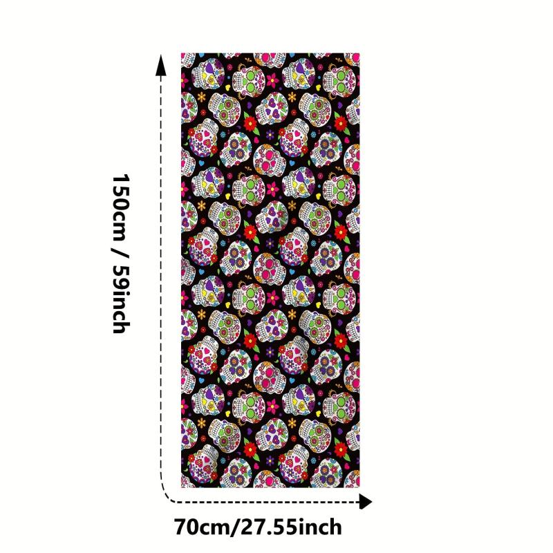 Colorful Skull Pattern Beach Towel Quick Drying Soft Absorbent Towel