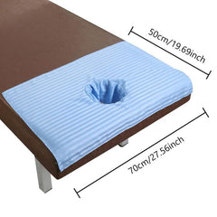 Soft Stripped Pattern Bed Cover with Breath Hole for Salon Spa, Massage Bed