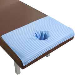 Soft Stripped Pattern Bed Cover with Breath Hole for Salon Spa, Massage Bed
