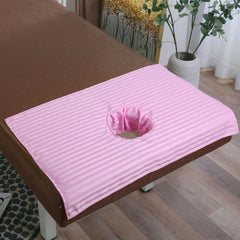 Soft Stripped Pattern Bed Cover with Breath Hole for Salon Spa, Massage Bed