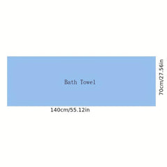 Strip Pattern Bath Towel Absorbent Coral Velvet Towel for Adults