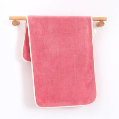 Soft Coral Velvet Hand Towel for Adults, Absorbent Face Wash Cloth, 71x12x35cm
