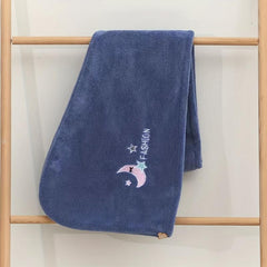 Soft Hair Drying Cap Embroidered Hair Towel Absorbent Quick-drying Shower Cap