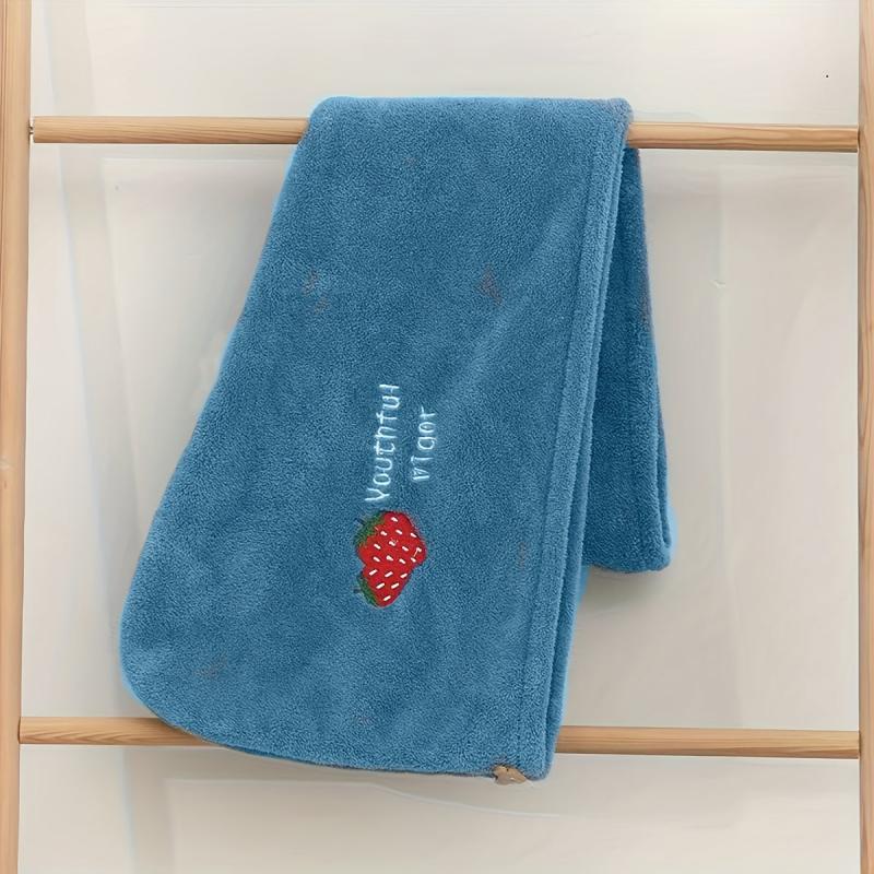 Soft Hair Drying Cap Embroidered Hair Towel Absorbent Quick-drying Shower Cap