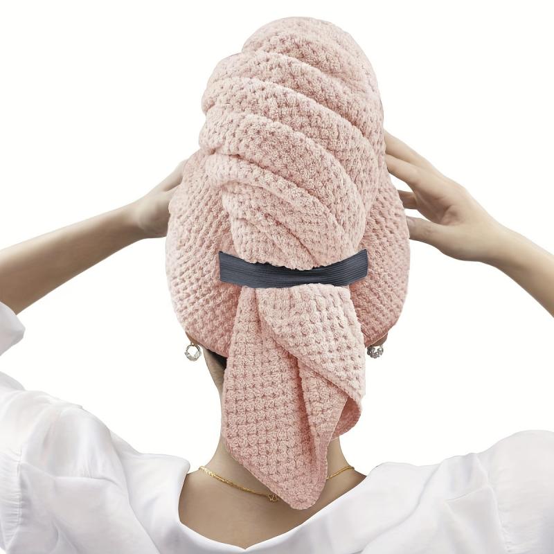 Hair Drying Cap Microfiber Towel Wrap Women Fast Dry Anti Frizz Absorption
