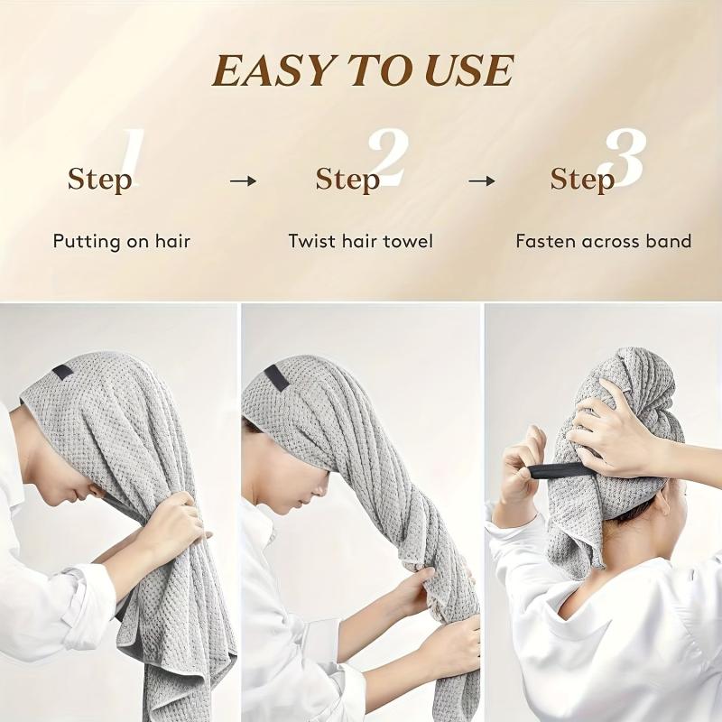 Hair Drying Cap Microfiber Towel Wrap Women Fast Dry Anti Frizz Absorption