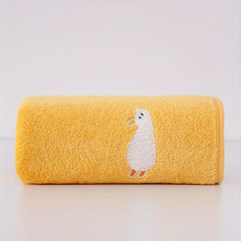 Coral Fleece Hand Towel Animal Pattern 29 x 13 inches