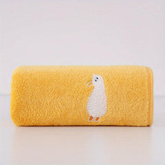Coral Fleece Hand Towel Animal Pattern 29 x 13 inches