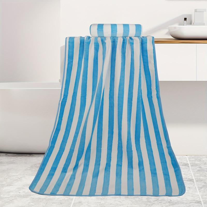 2pcs Microfiber Towel Set Bath & Hand Towels Absorbent Quick Dry Bath Linen Sets