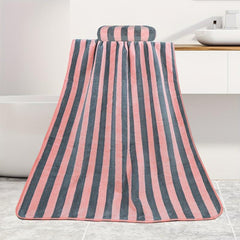 2pcs Microfiber Towel Set Bath & Hand Towels Absorbent Quick Dry Bath Linen Sets