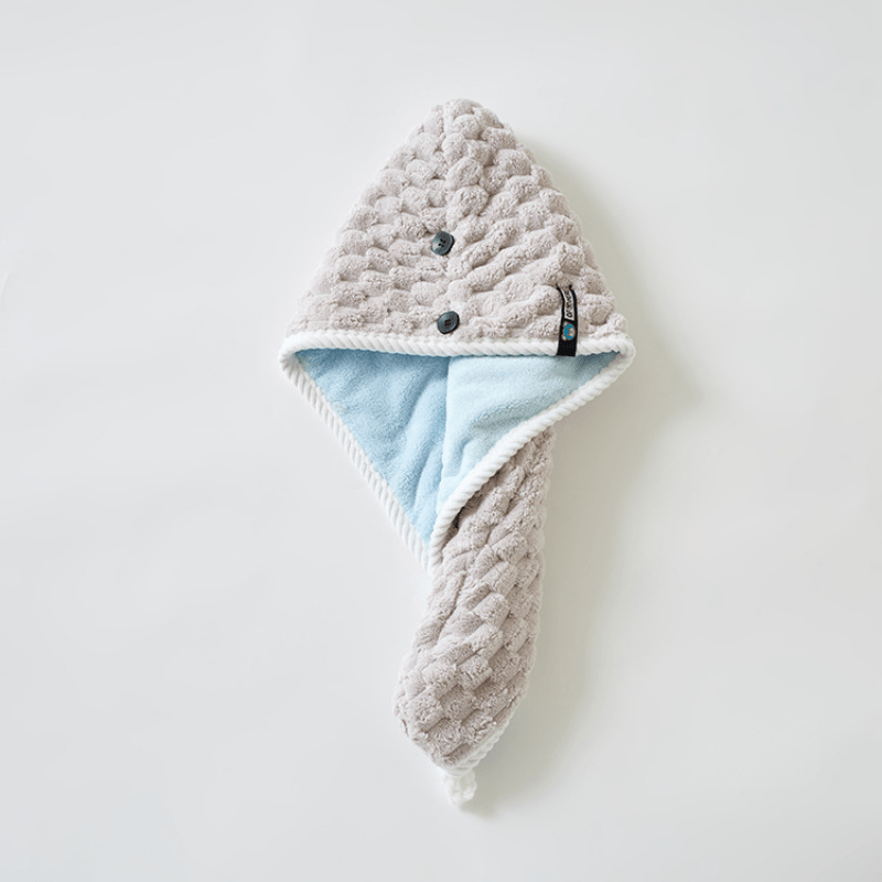 Coral Fleece Hair Drying Cap Double Layer Thick Hair Towel