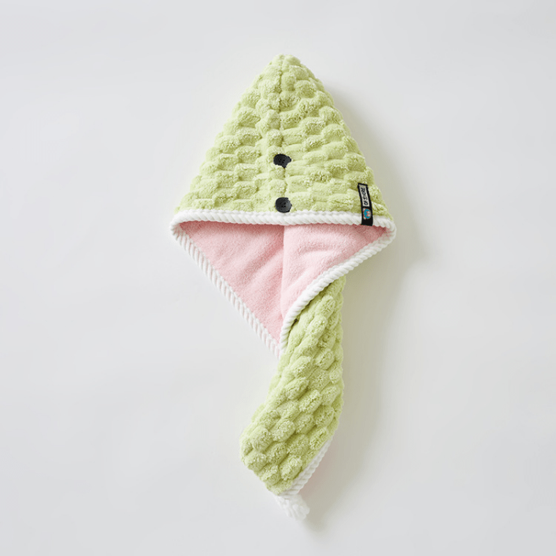 Coral Fleece Hair Drying Cap Double Layer Thick Hair Towel