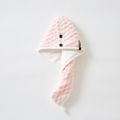 Coral Fleece Hair Drying Cap Double Layer Thick Hair Towel