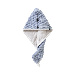 Coral Fleece Hair Drying Cap Double Layer Thick Hair Towel