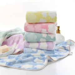 Flower Pattern Hand Towel Bath Towel Soft Face Towel Quick Drying Towel