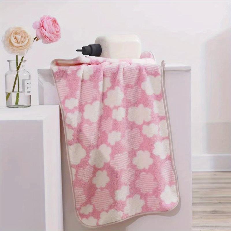 Flower Pattern Hand Towel Bath Towel Soft Face Towel Quick Drying Towel