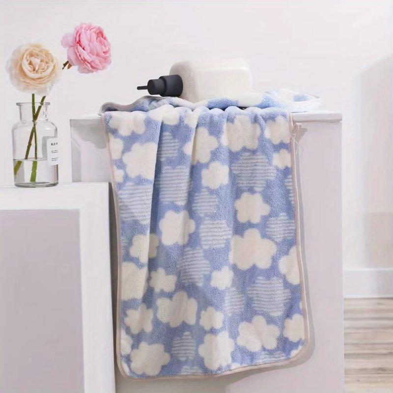Flower Pattern Hand Towel Bath Towel Soft Face Towel Quick Drying Towel
