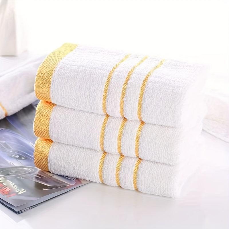 Striped Pattern Small Hand Towel Cotton Soft Skin-friendly Face