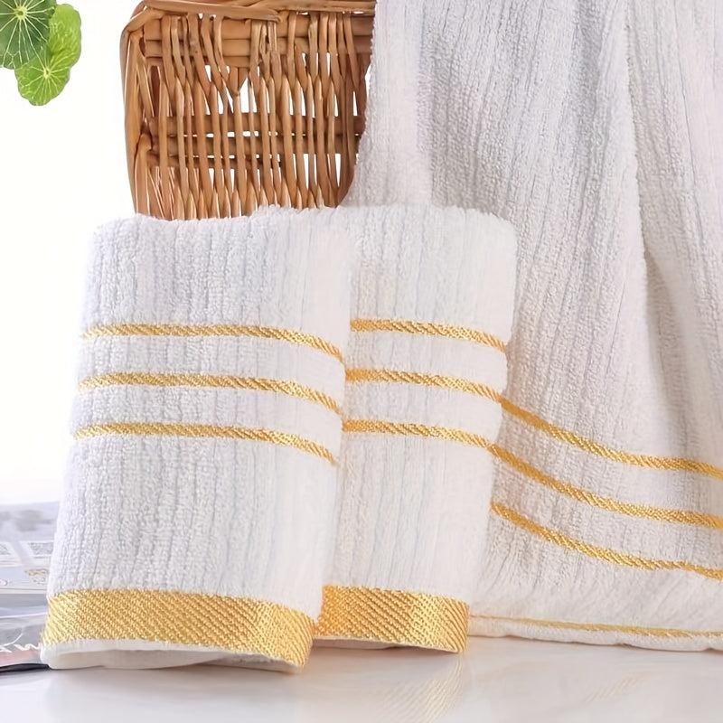 Striped Pattern Small Hand Towel Cotton Soft Skin-friendly Face