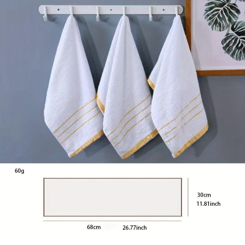 Striped Pattern Small Hand Towel Cotton Soft Skin-friendly Face