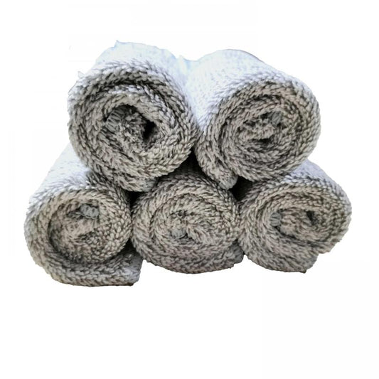 10pcs Microfiber Cleaning Cloths High Water Absorption Washcloths Solid Rags