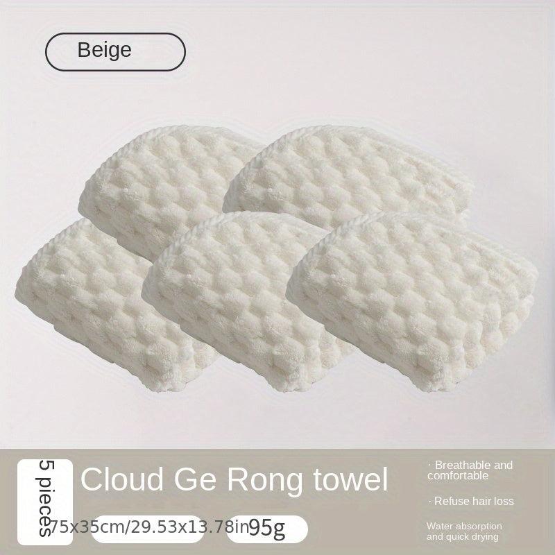 5pcs Soft Hand Towels for Home Bathroom
