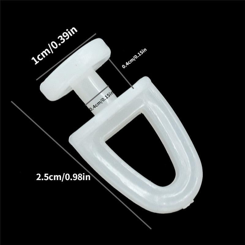 20pcs Curtain Track Rollers Plastic Drapery Rail Sliding Glider