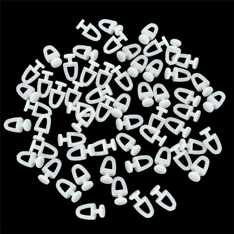 20pcs Curtain Track Rollers Plastic Drapery Rail Sliding Glider