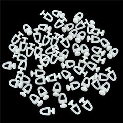 20pcs Curtain Track Rollers Plastic Drapery Rail Sliding Glider