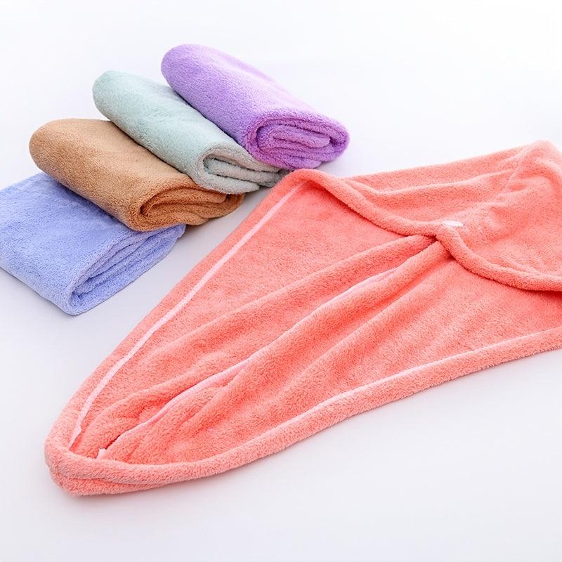 Coral Fleece Hair Towel Absorbent Quick Drying Scrunchies