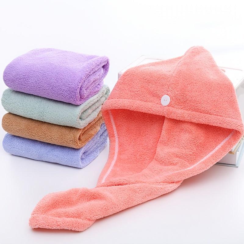 Coral Fleece Hair Towel Absorbent Quick Drying Scrunchies