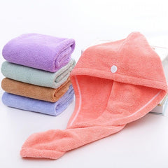Coral Fleece Hair Towel Absorbent Quick Drying Scrunchies
