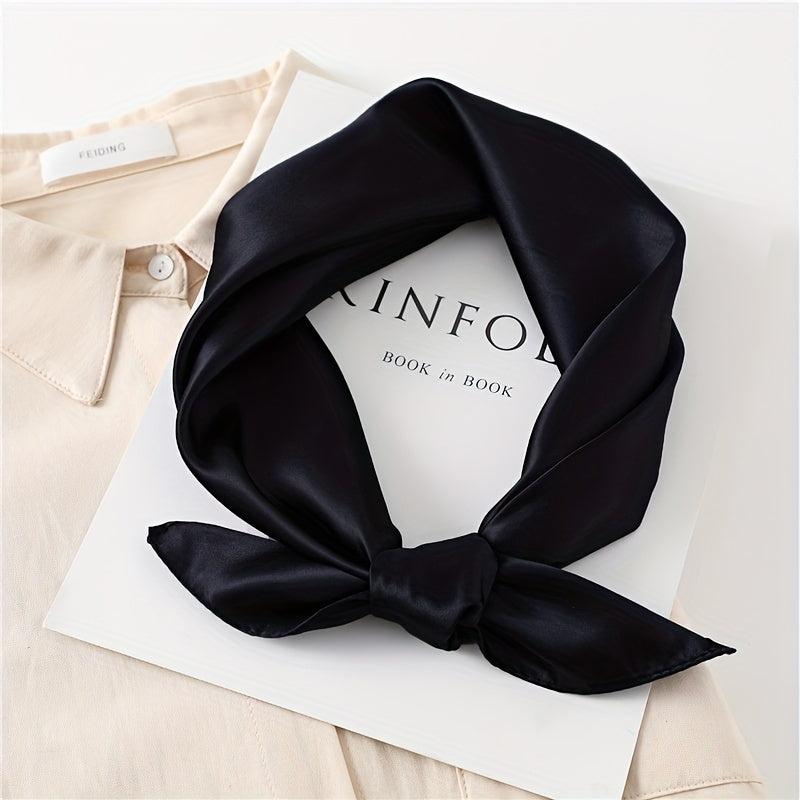 Women's Silk Square Scarf Random Satin Neck Hair Band Bag Warp Lightweight Soft