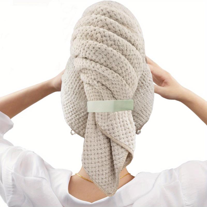Large Microfiber Hair Towel Absorbent Anti Frizz Drying Towel 23x41in
